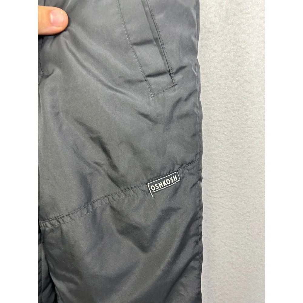 Winter Snow OshKosh B'gosh Kids 4T Black Insulated Zipper Front Bib‎ Overalls